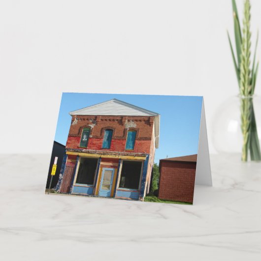 カラフル建物 カード (正面)