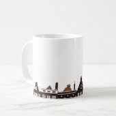 カラフル建物 コーヒーマグカップ (正面左)