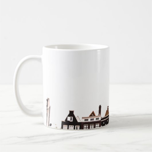 カラフル建物 コーヒーマグカップ (左)