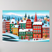 カラフル建物 ポスター (正面)