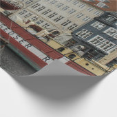 カラフル建物 ラッピングペーパー (角)