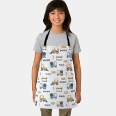 カラフル建築トラックのパターン エプロン (インサイチュ)