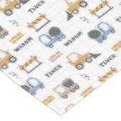 カラフル建築トラックのパターン テーブルクロス (アングル)