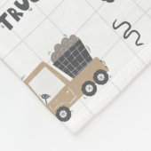 カラフル建築トラックのパターン フリースブランケット (角)