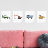 カラフル建築車少年ルーム (リビング)