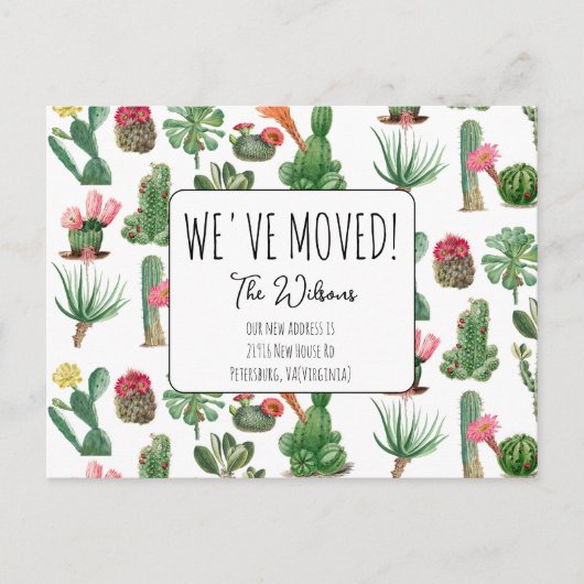 カラフル引っ越しましたの新しいホームの移動発表 シーズンポストカード (正面)