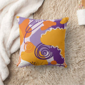 カラフル形状と線 クッション (ブランケット)