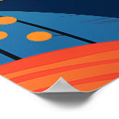 カラフル形環境で斑点のある動物 ポスター (角)