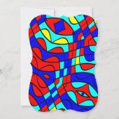 カラフル形 招待状 (裏面)