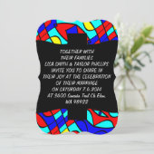 カラフル形 招待状 (スタンド正面)