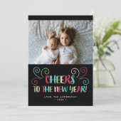 カラフル応援年賀フォトカード シーズンカード (スタンド正面)