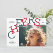 カラフル応援!シンプルクリスマス シーズンカード (スタンド正面)