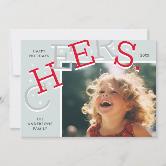 カラフル応援!シンプルクリスマス シーズンカード (正面)