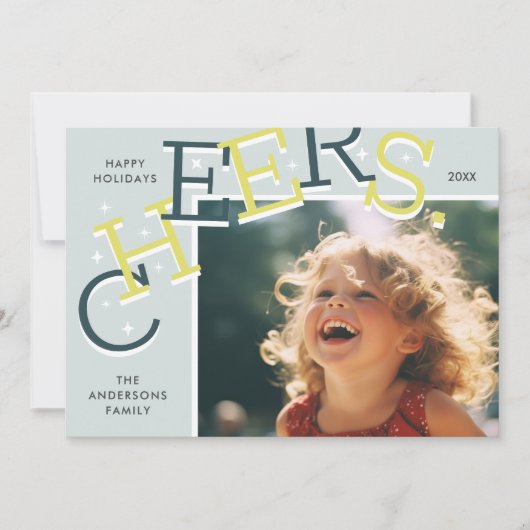 カラフル応援!シンプルクリスマス シーズンカード (正面)