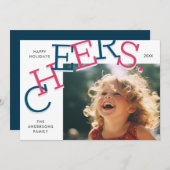 カラフル応援!シンプルクリスマス シーズンカード (正面/裏面)