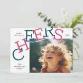 カラフル応援!シンプルクリスマス シーズンカード (スタンド正面)