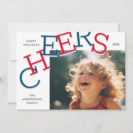 カラフル応援!シンプルクリスマス シーズンカード (正面)