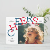 カラフル応援!シンプルクリスマス シーズンカード (スタンド正面)