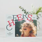 カラフル応援!シンプルクリスマス シーズンカード (スタンド正面)