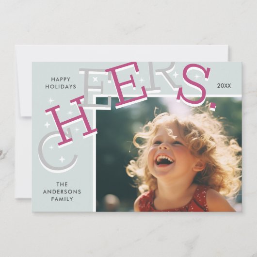 カラフル応援!シンプルクリスマス シーズンカード (正面)