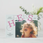 カラフル応援!シンプルクリスマス シーズンカード (スタンド正面)