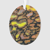 カラフル恐竜の化石 オーナメント (正面)