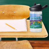 カラフル恐竜の名前の学校 ウォーターボトル