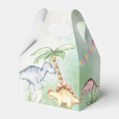 カラフル恐竜の誕生パーソナライズされた党名 フェイバーボックス (裏面サイド)