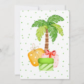 カラフル恐竜の誕生日パーティー 招待状 (裏面)