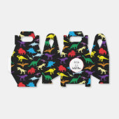 カラフル恐竜ワイルドワン子供の誕生日パーティー フェイバーボックス (折り畳みなし)