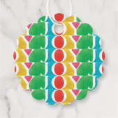 カラフル愛の平和の喜びフォトフレーム フェイバータグ (正面)