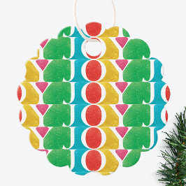 カラフル愛の平和の喜びフォトフレーム フェイバータグ