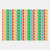 カラフル愛モダン平和の喜び聖降誕祭 ラッピングペーパーシート (正面3)