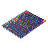 カラフル感動的おもしろい引用文 ノートブック (左側)