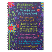 カラフル感動的おもしろい引用文 ノートブック (正面)