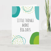 カラフル感動的やる気を起こさせる引用文 カード (正面)