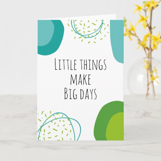 カラフル感動的やる気を起こさせる引用文 カード (黄色い花)