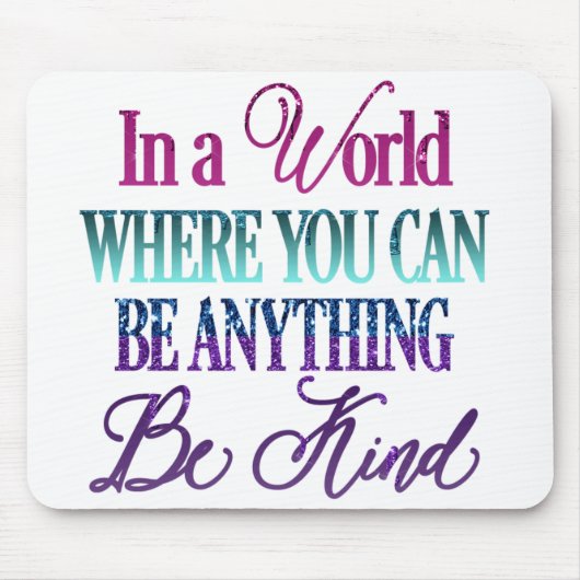 カラフル感動的グリッター マウスパッド (正面)