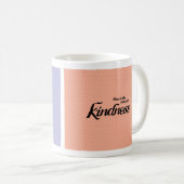 カラフル感動的平和と優しさコーヒーマグ コーヒーマグカップ (正面右)