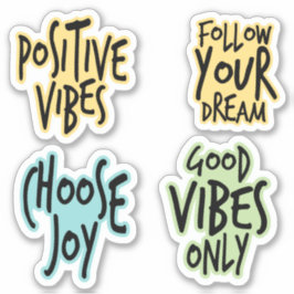 カラフル感動的引用文 シール