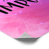 カラフル感動的引用文 ポスター (角)