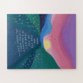 カラフル感動的引用文、旅行、勉強 ジグソーパズル (横)