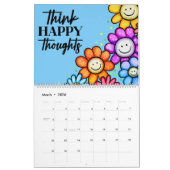 カラフル感動的植物学 カレンダー (3月 2026)