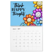 カラフル感動的植物学 カレンダー (3月 2027)