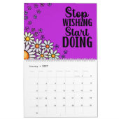 カラフル感動的植物学 カレンダー (1月 2027)