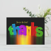 カラフル感謝していサンキューカード サンキューカード (スタンド正面)