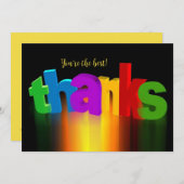 カラフル感謝していサンキューカード サンキューカード (正面/裏面)