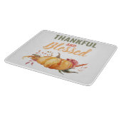 カラフル感謝と賛美はかぼちゃの贈り物 カッティングボード (角)