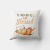 カラフル感謝と賛美はかぼちゃの贈り物 クッション (裏面)