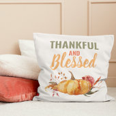 カラフル感謝と賛美はかぼちゃの贈り物 クッション